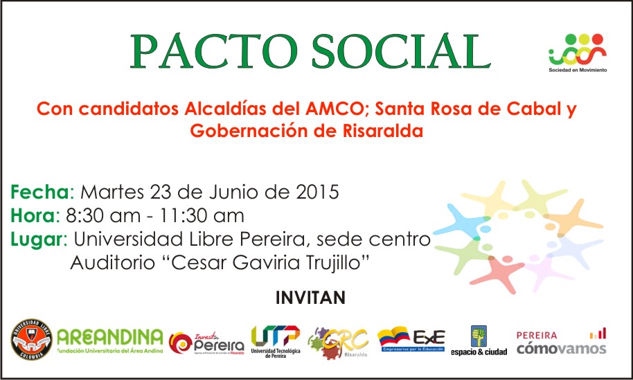 Poster Pacto Social 2015