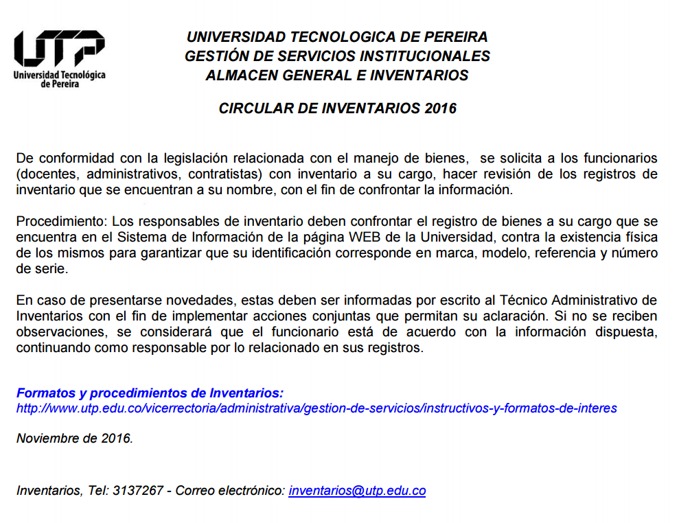 Gestión de S