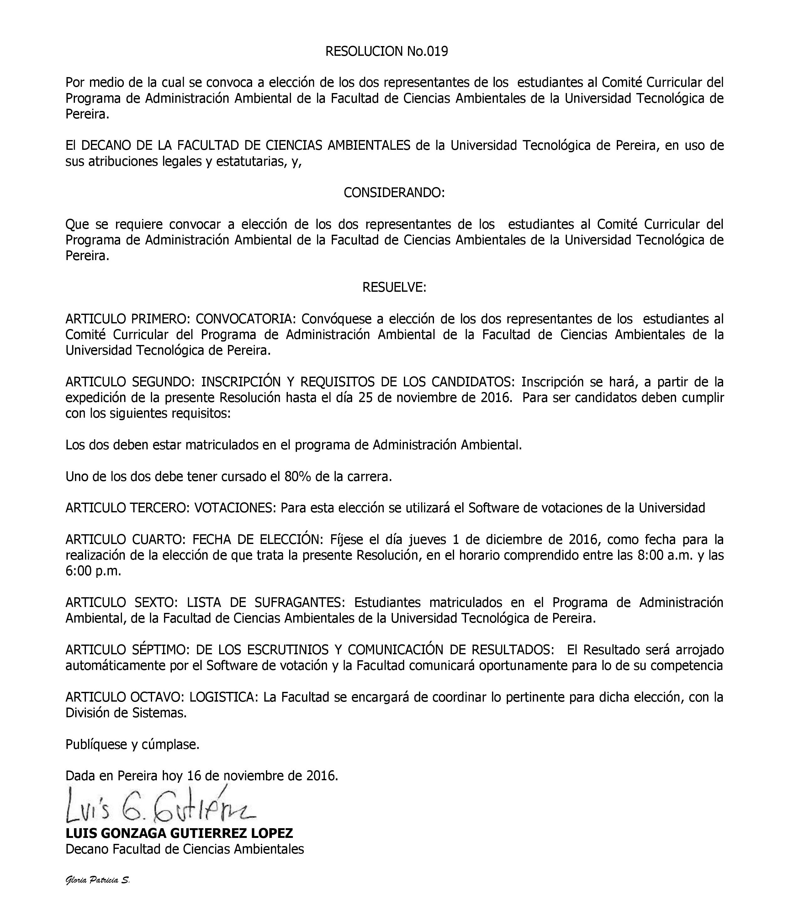 RESOLUCIÓN N