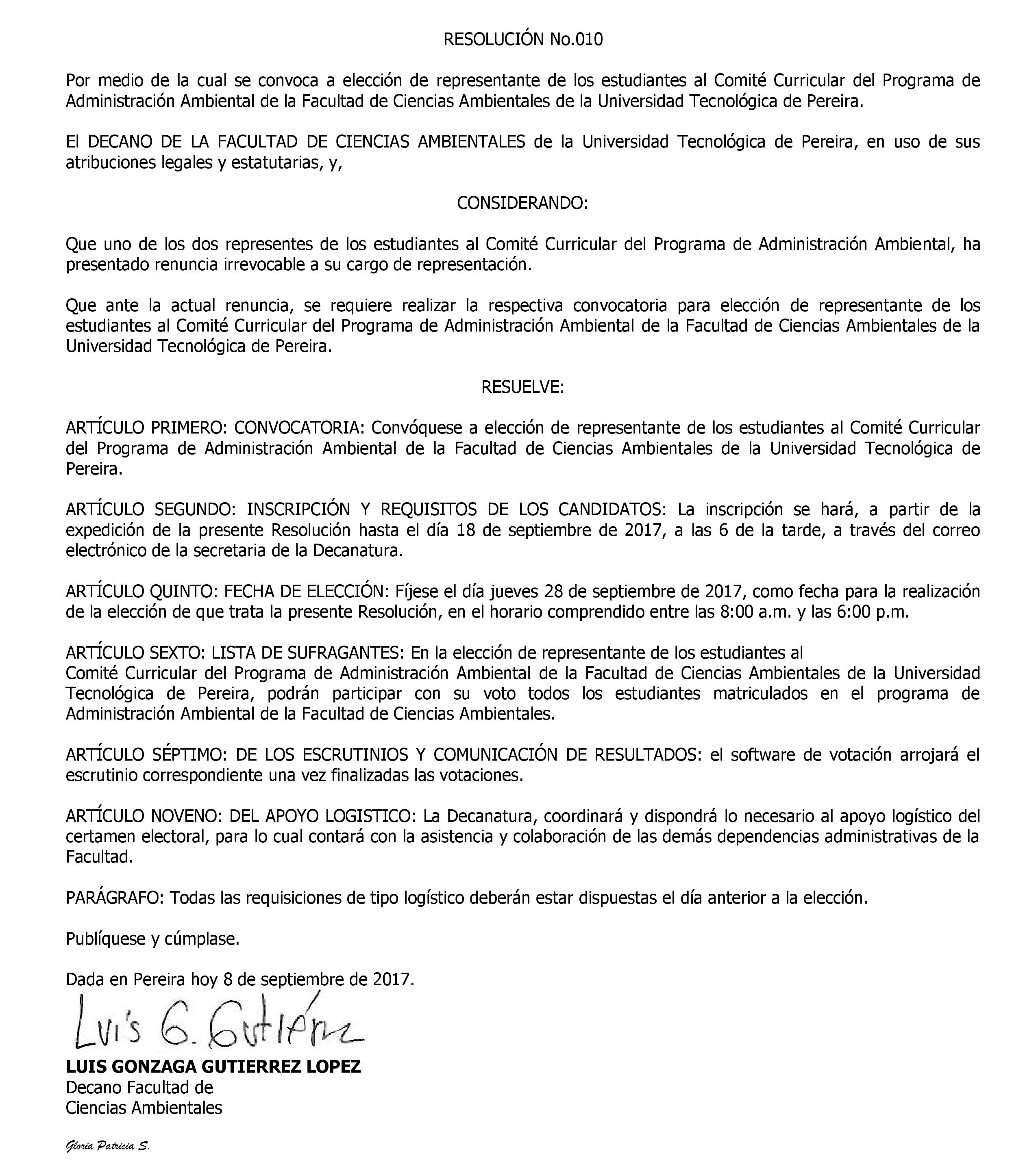 RESOLUCIÓN N
