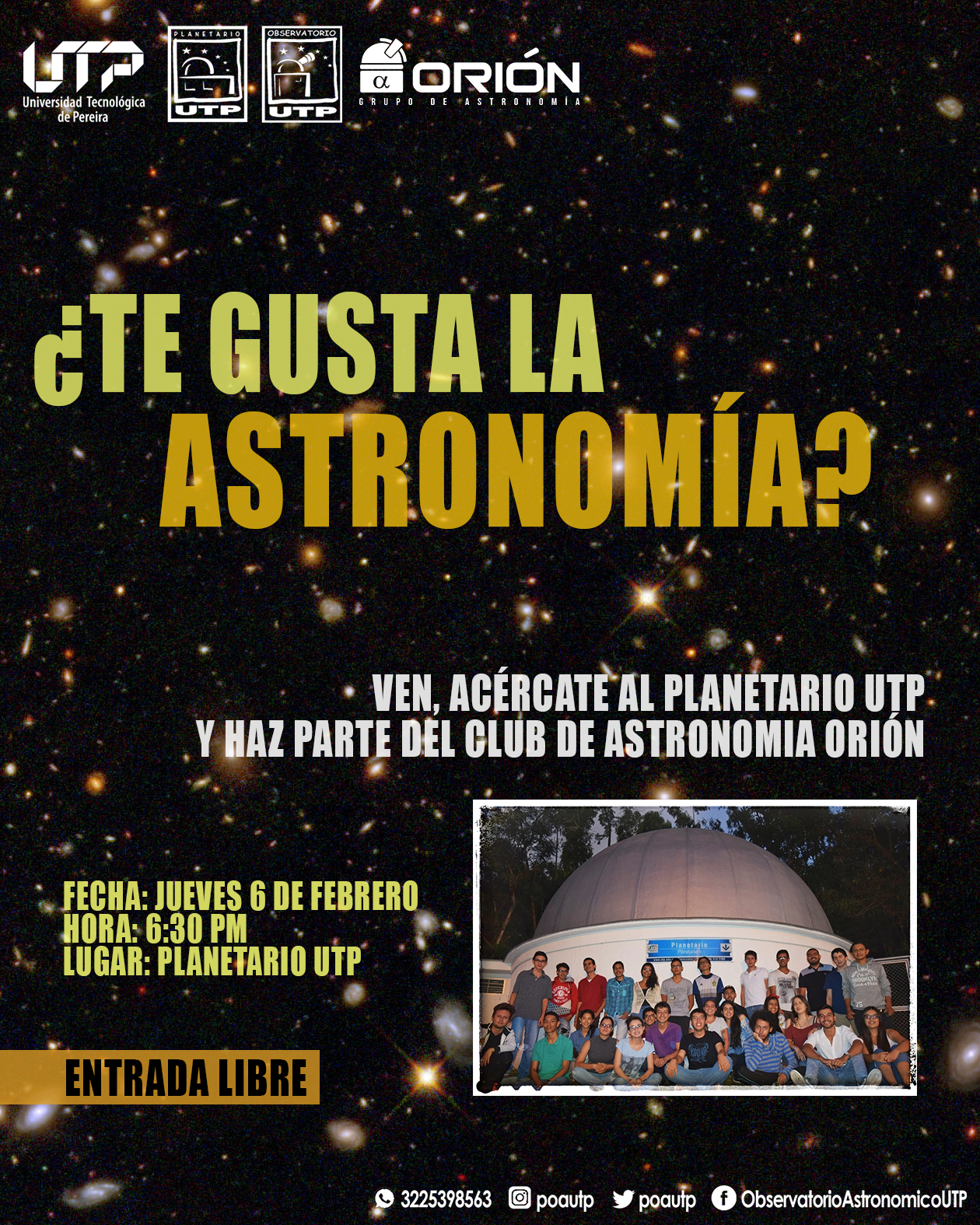 Planetario :: Bienvenida al Club de Astronomía Orión